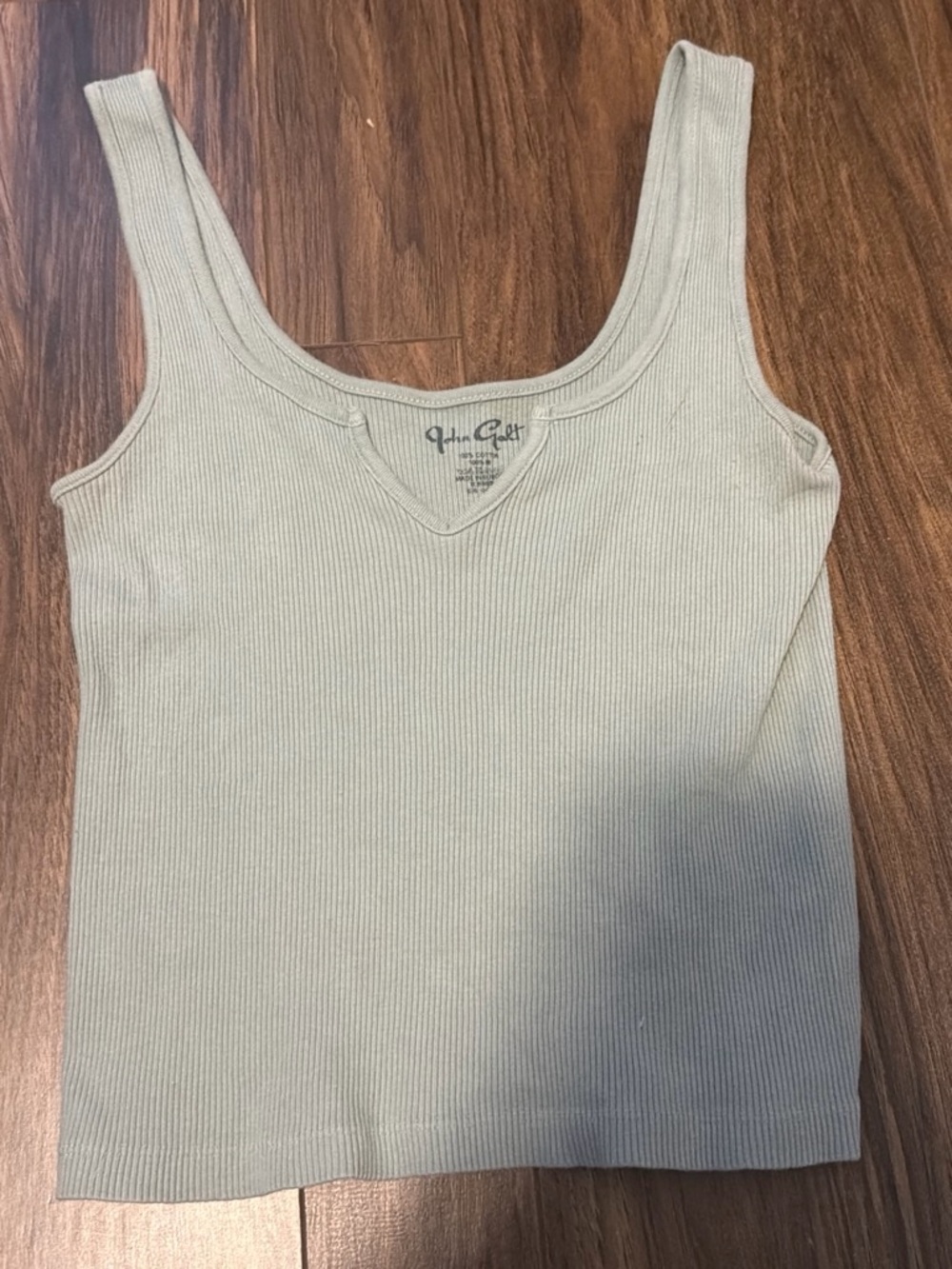 Brandy Melville Ribbed Tank Top - Sage Green